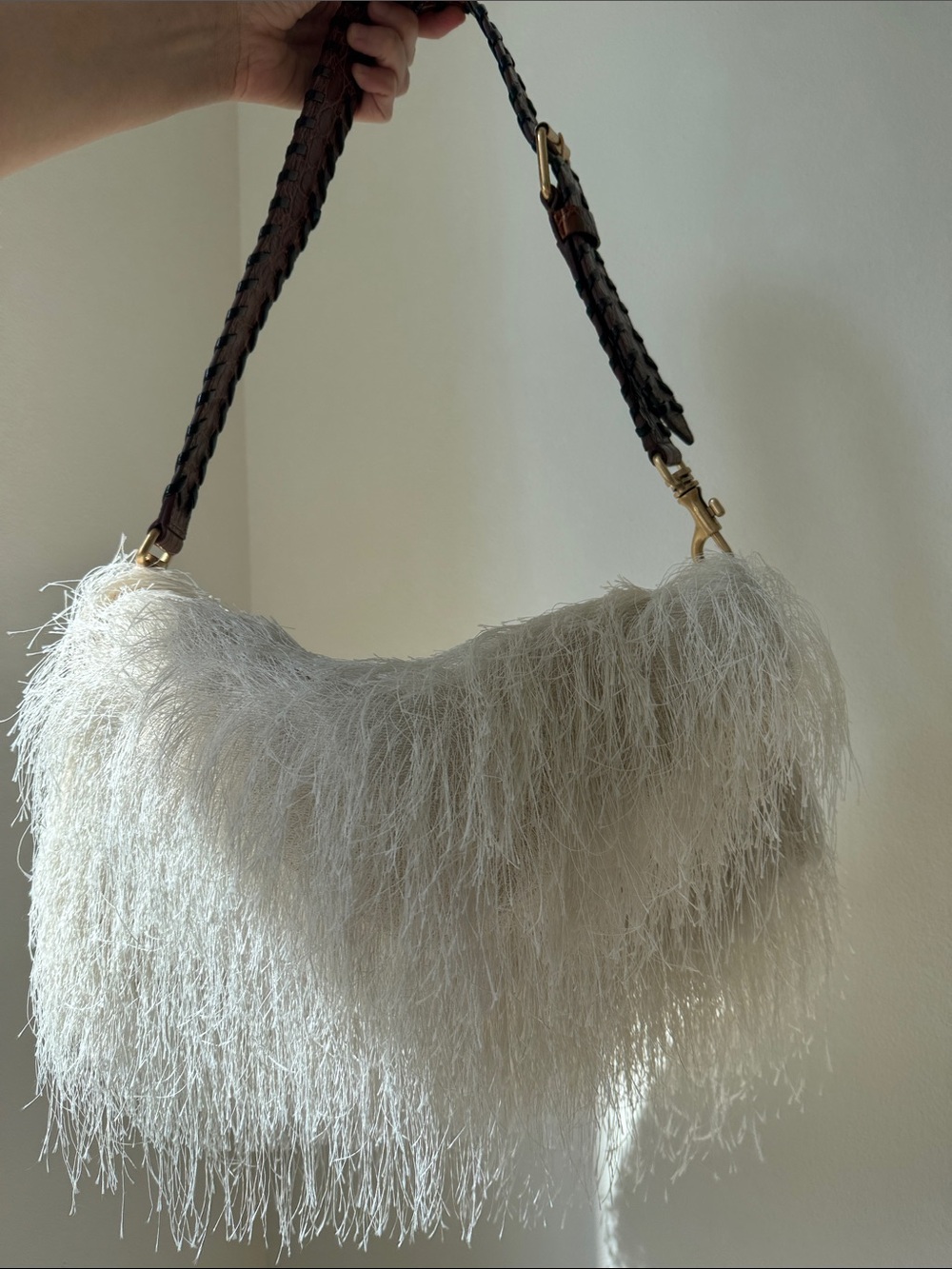 Dries Van Noten fringed shoulder bag